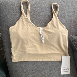 Lululemon Align cream crop tank